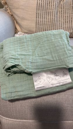 100% muslin cotton swaddle