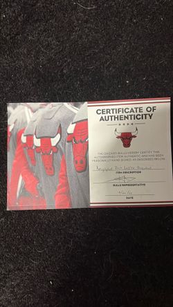 Signed Zach Lavine bulls ball from 2022