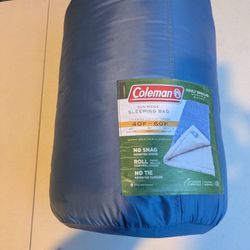 COLEMAN Sun Ridge Sleeping Bag 40-60 Degrees Adult Regular
