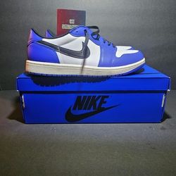 Jordan 1 low Game Royal🔵⚪️⚫️
