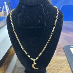 18k Gold With Pendant 19 Inches Pick Up Only!!