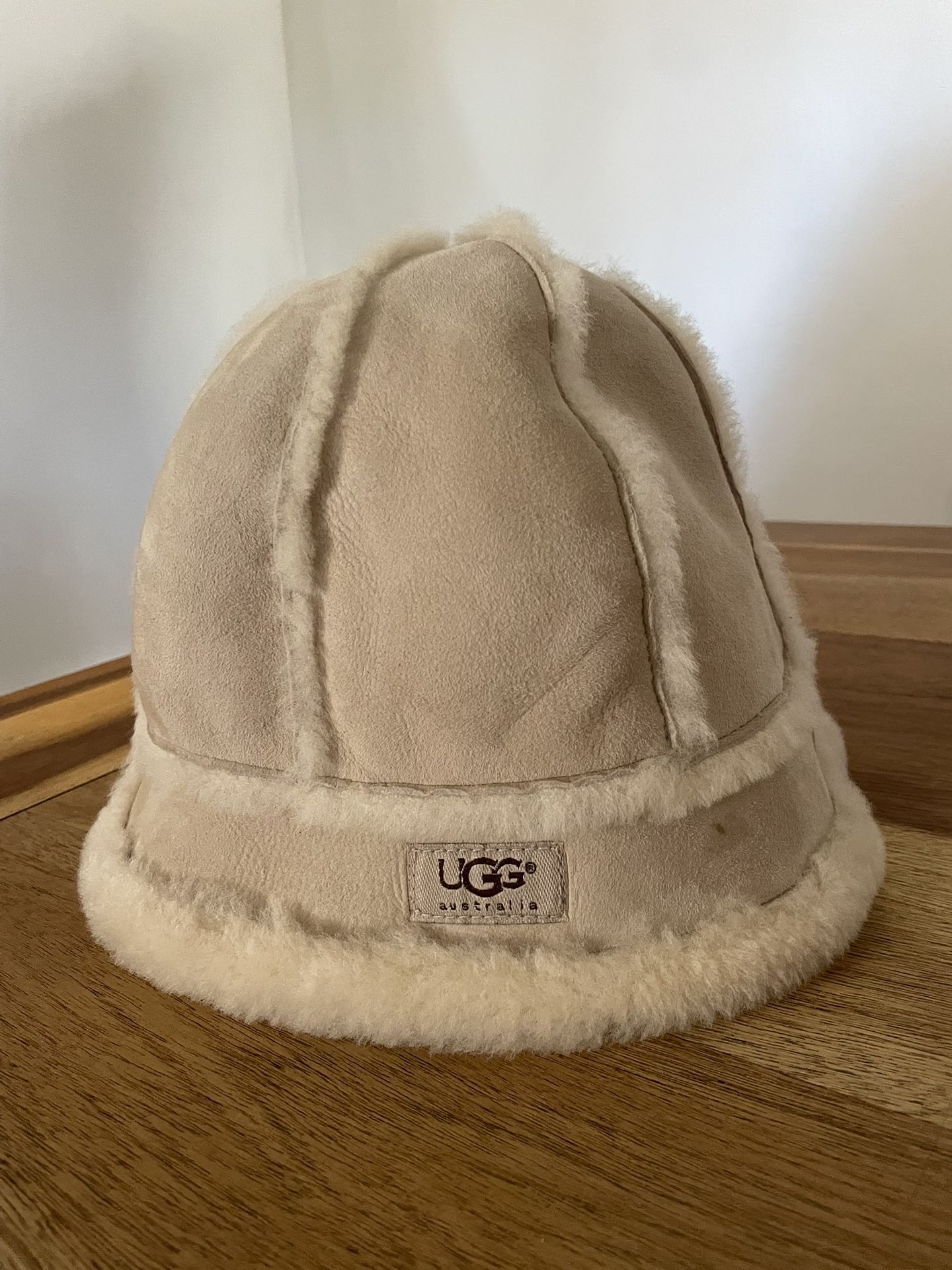 UGG Women's Water Resistant Sheepskin & Shearling Paneled Bucket Hat