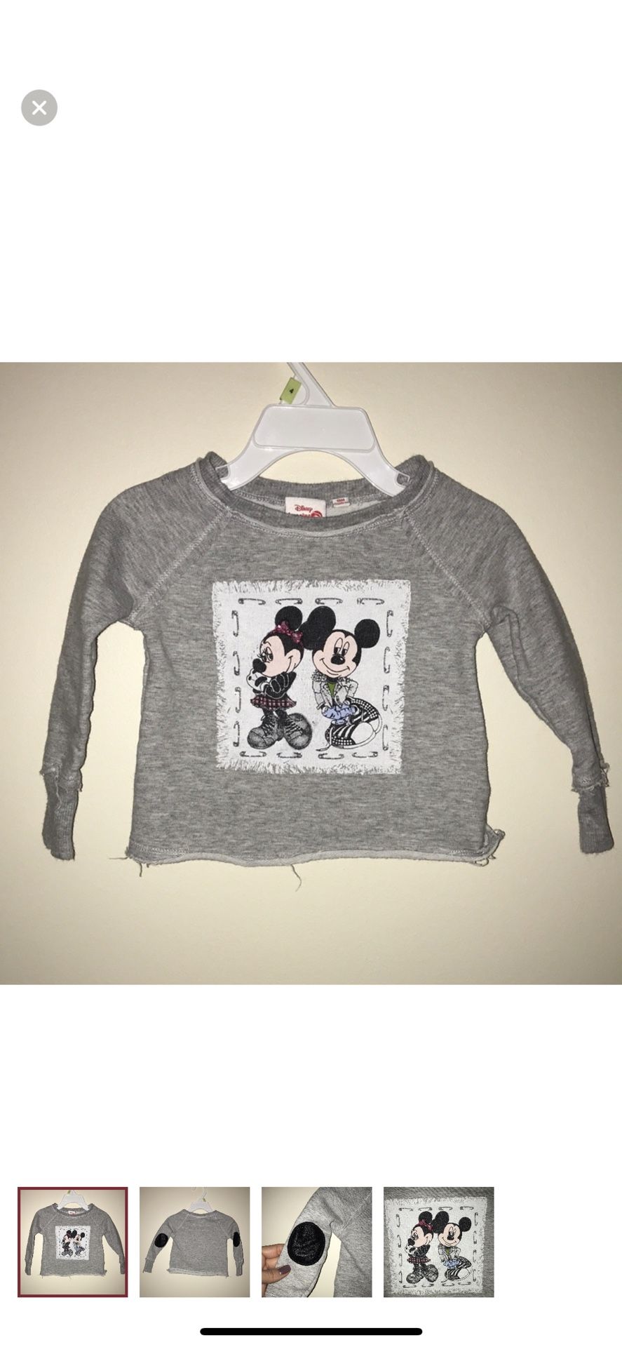 disney imagine distressed sweatshirt 18m