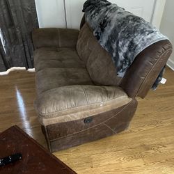 Automatic Reclining Love Seat With Built In USB Port On Both Side