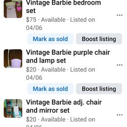 Vintage Barbie items