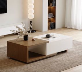47"-69" Extendable Coffee Table With 2 Drawers