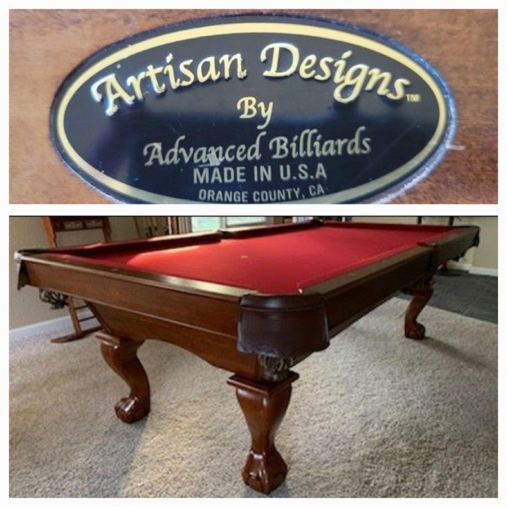 4x8 Slate Pool Table With Everything, Professional Assembly Included