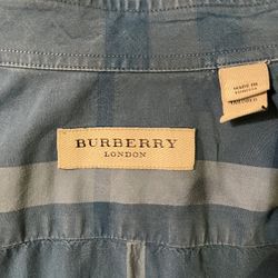 Men’s Burberry London Plaid Shirt