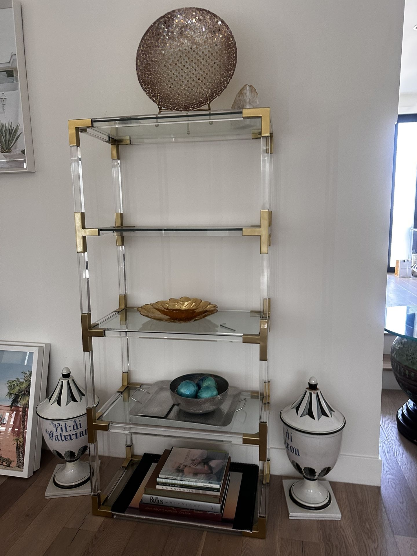 bookshelf, coffee table and side table and small side table 100 ea