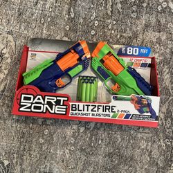 Brand-New Dart Zone Guns With Bullets 