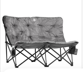 Timber Ridge Butterfly Padded Folding Loveseat – 600 lb. Total Capacity
