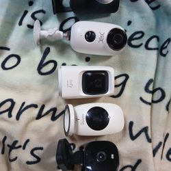 Assortment Of Different Home Cameras