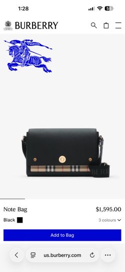 Burrbery bag