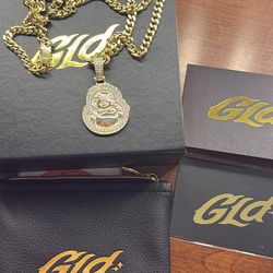 Buddha pendant with Cuban Chain “22”