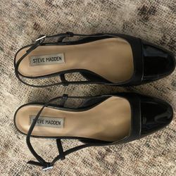 Steve Madden Belinda flats black leather