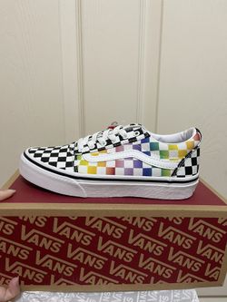 Rainbow Check Ward Vans