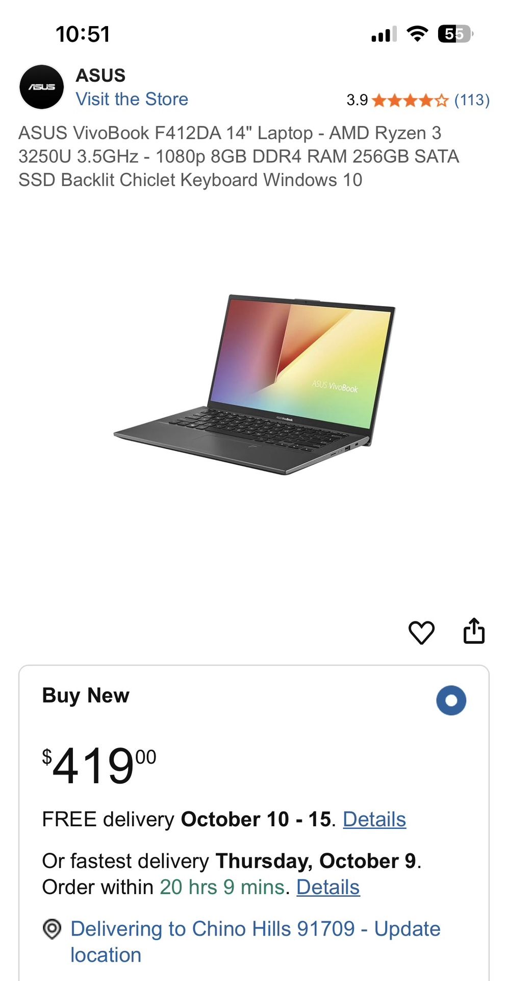 Asus vivobook 14 - AMD Ryzen 5