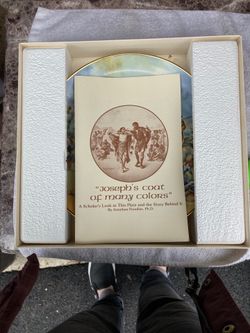 Joseph’s coat of many colors collector plate by Yiannis Koutsis
