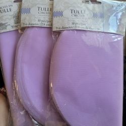 Tulle Circles For Party Favors