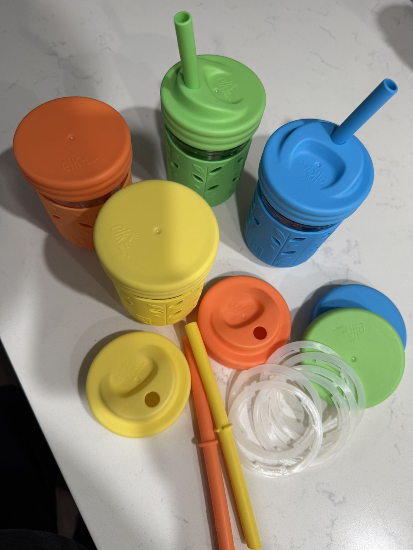 Glass Straw Cups