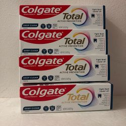 Colgate Total Active Prevention Deep Clean Paste Toothpaste Bundle Set