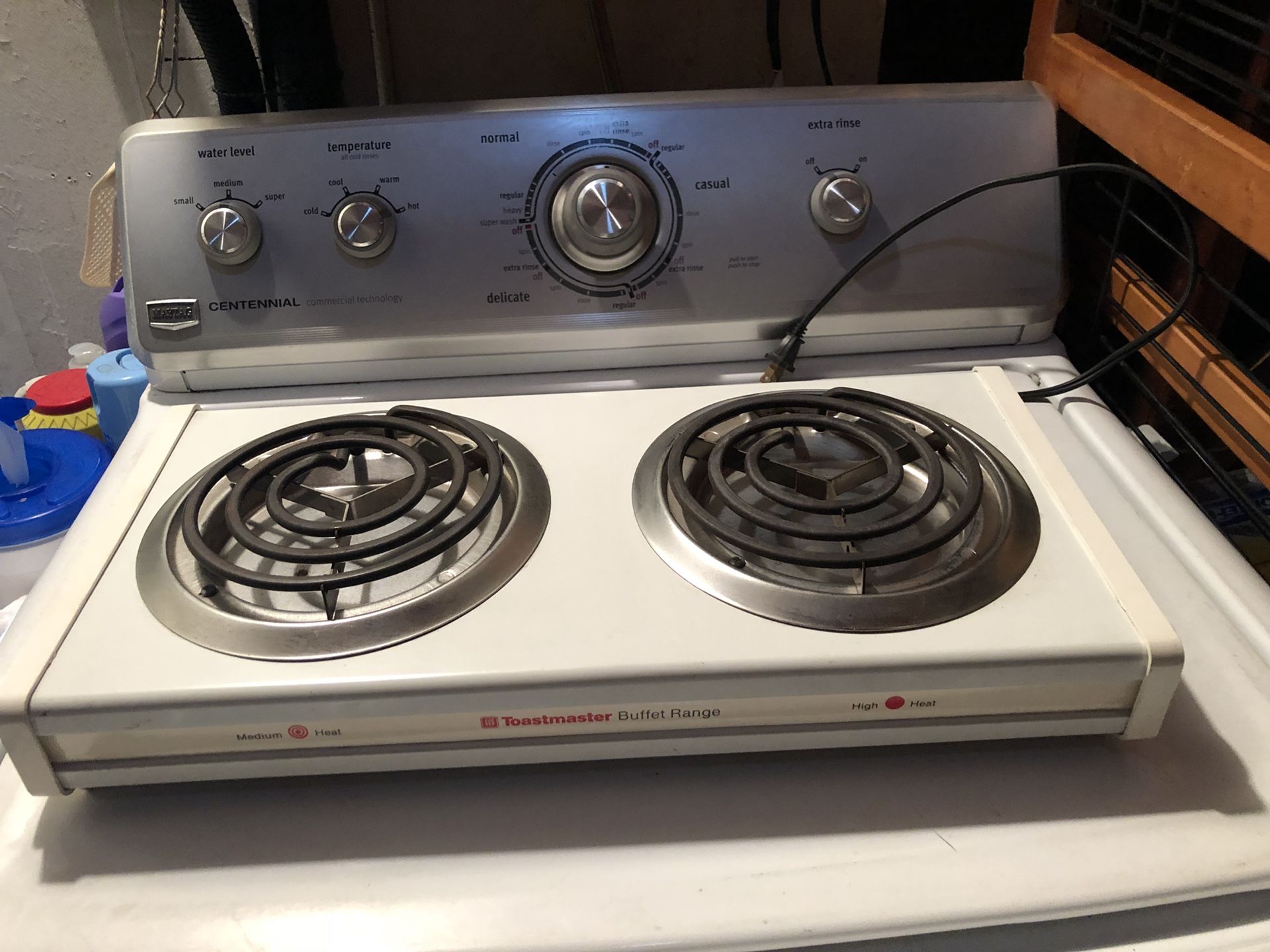 Toastmaster electric double buffet range