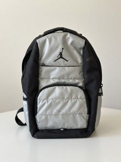 Jordan Jumpman Backpack Gray and Black, Padded Laptop Sleeve