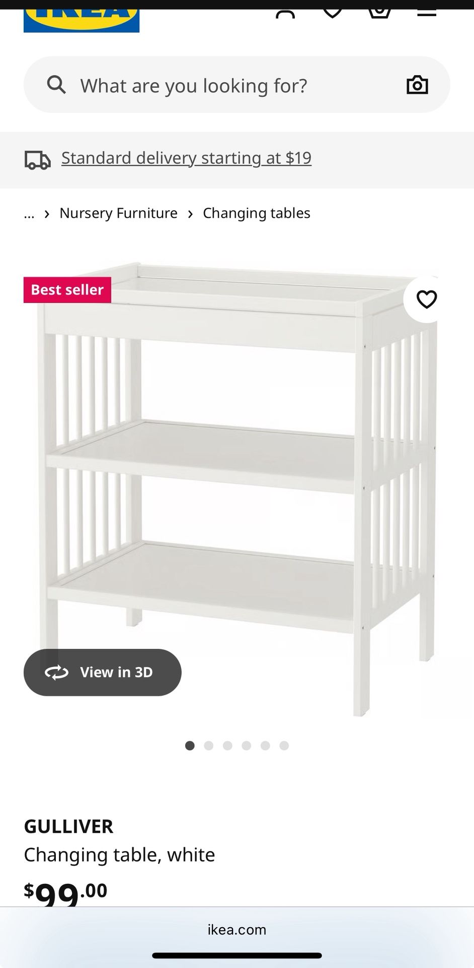 IKEA Changing Table