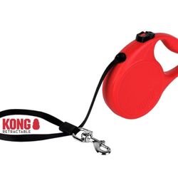 KONG Red Trail Retractable Dog Leash for Dogs Up To 65 lbs., 16 ft.