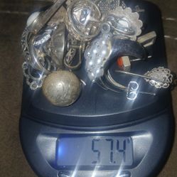 Sterling Silver 925 Random Items 57.4 Grams