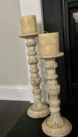2 NeimanMarcus Floor Candle Stands