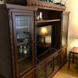 Wooden TV Stand + Storage for up to 59" TV