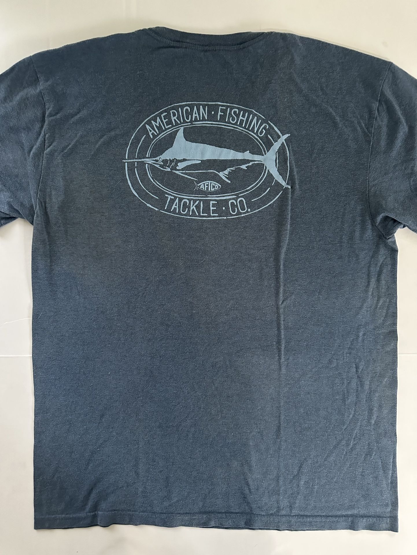 Aftco Blue Graphic Tee For Men