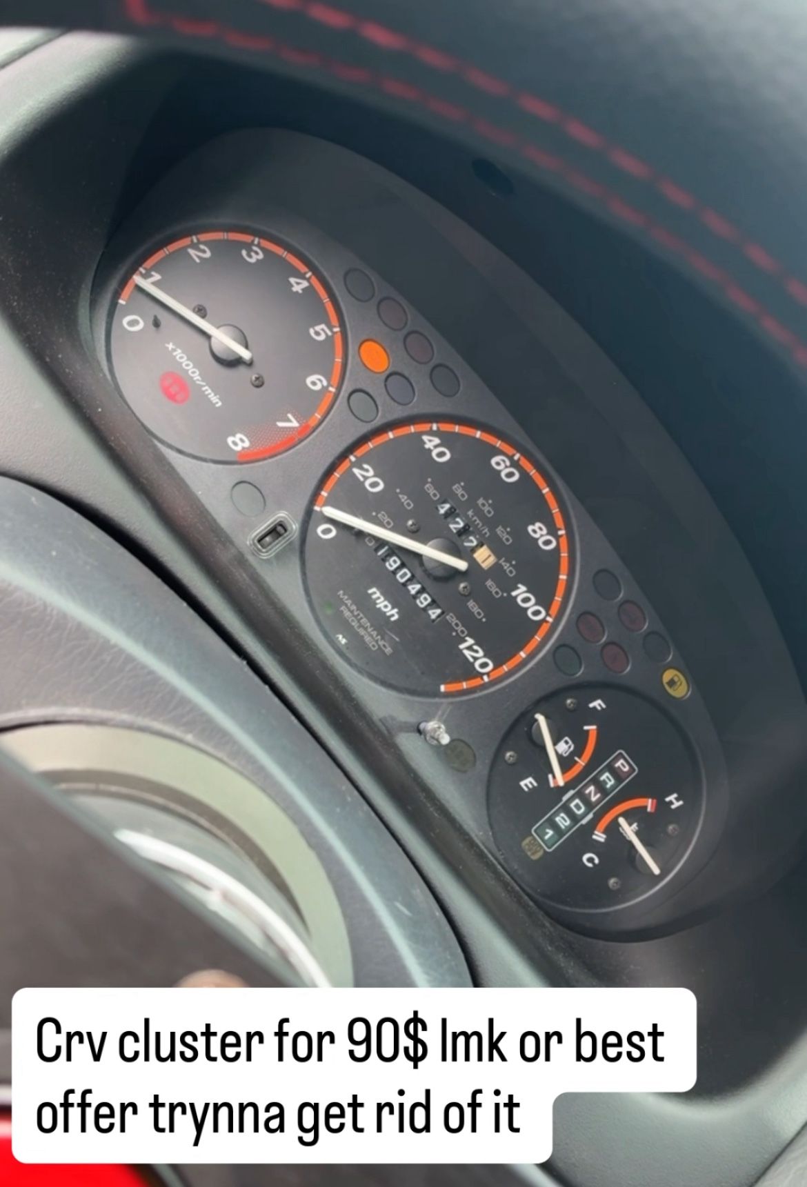 Crv Cluster Wit Led