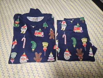 Hanna Andersson Holiday Long John Pajama Set, Christmas Pajamas 