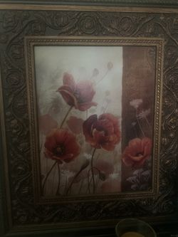 Beautiful rose painting wall hanging art