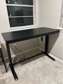 Loctek Electric Standing Desk — Black, Dual Motor