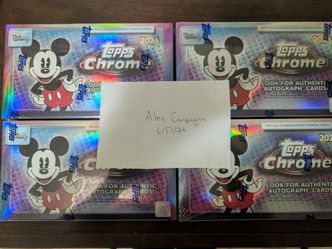 Sealed Disney Topps Chrome Hobby Boxes