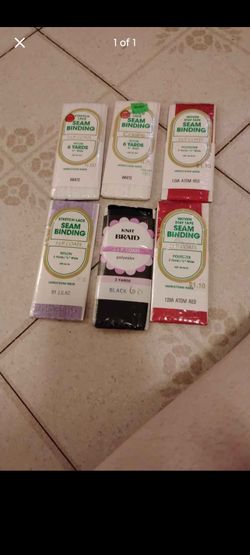 J&P Coats Seam Binding & Knit Braid Lot of 6