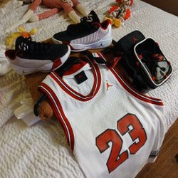 Air Jordan Jersey With Jordan 6 1/2 Woman Shoes With Jordan Bag