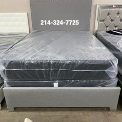 Queen Bed With Mattress 