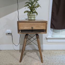 Wood Nightstand Or Side Table 