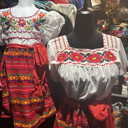 5 De Mayo Embroidery Mexican Dress Mom And Kid