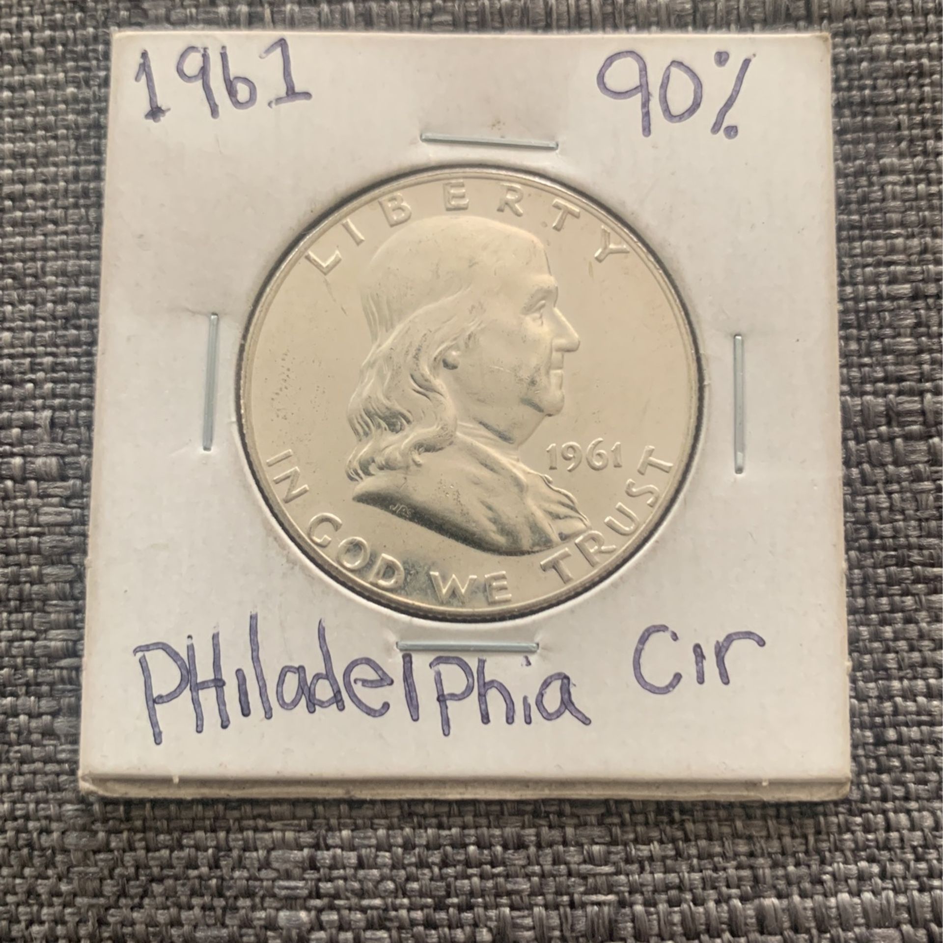 Rare 90% Silver Franklin Bu Half Dollar