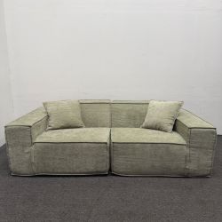 *Open Box* M1 SOFA LOVESEAT 🟢 Sage / Krypton Green - Boneless Couch - Can Deliver