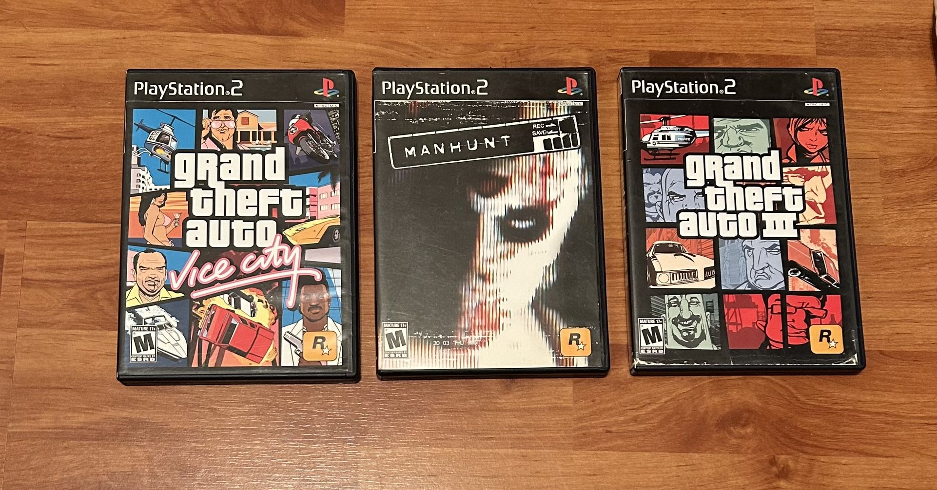 PS2 Manhunt, GTA Vice City, and GTA 3 (Tested/Working)