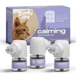 New Cat Calming Diffuser Refills – Long-Lasting 30-Day Formula with Pheromones for Stress Relief