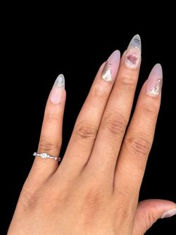 Dainty Silver Moissanite Stackable Ring