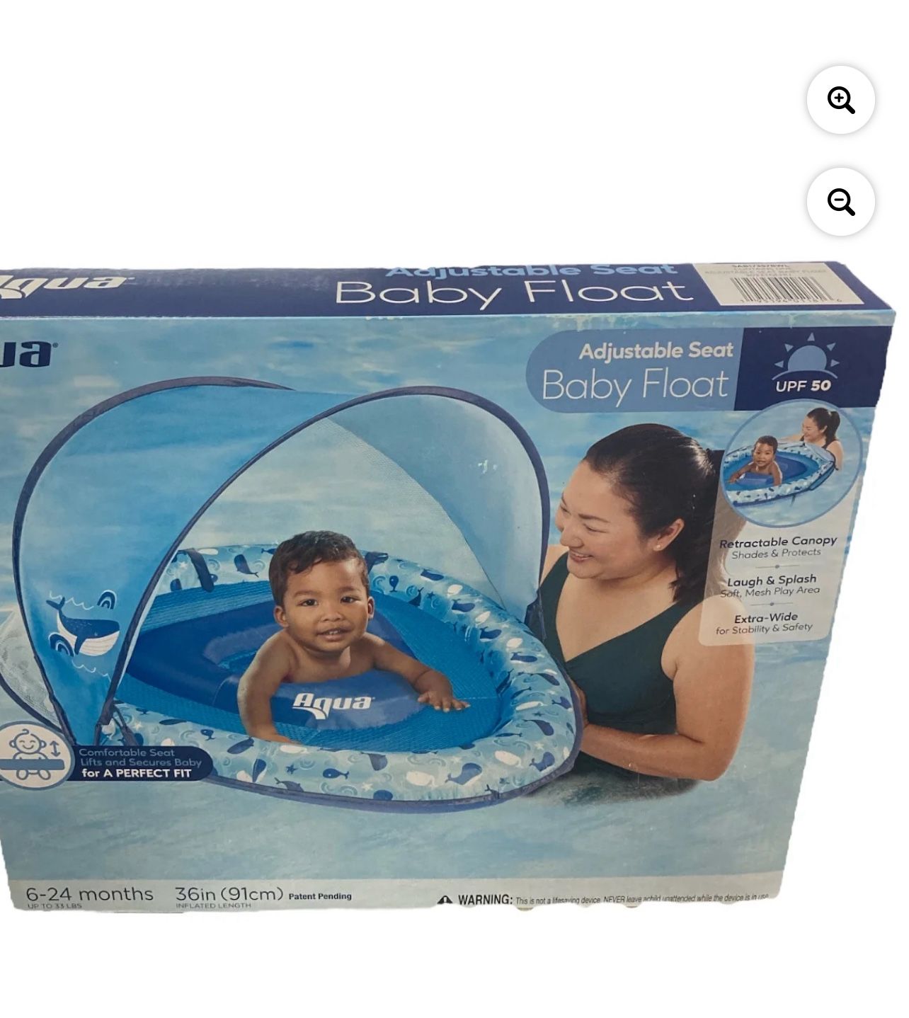 Aqua baby float step in with cover