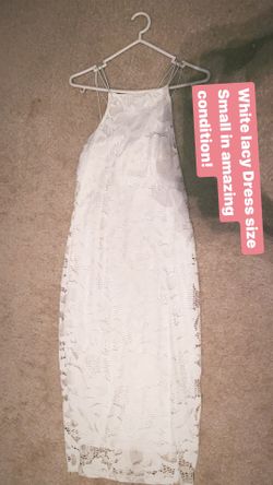 Laced dress white womens size small